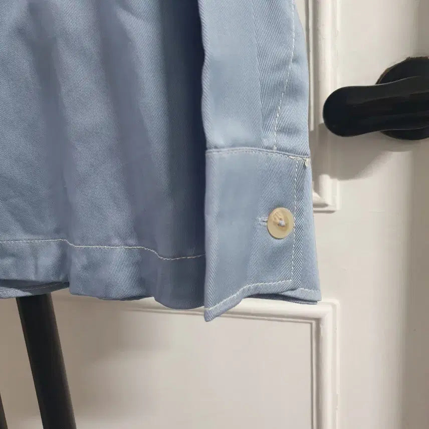 [BUNJANG] R Collection Sky Blue Tencel Shirt - Women&