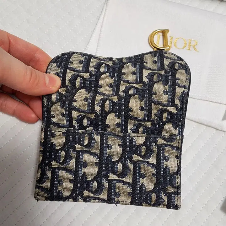 [BUNJANG] Dior Oblique Saddle Card Wallet / (정품)디올 오블리크 카드지갑