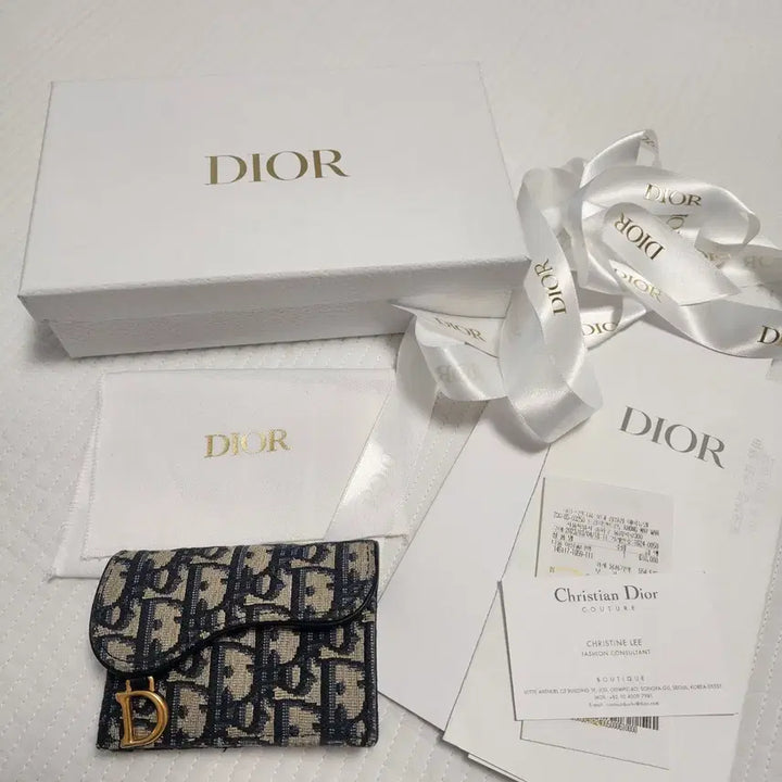 [BUNJANG] Dior Oblique Saddle Card Wallet / (정품)디올 오블리크 카드지갑