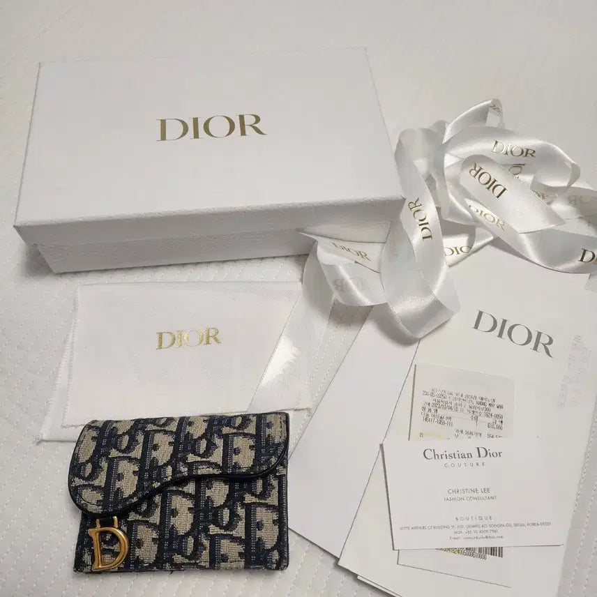 [BUNJANG] Dior Oblique Saddle Card Wallet / (정품)디올 오블리크 카드지갑