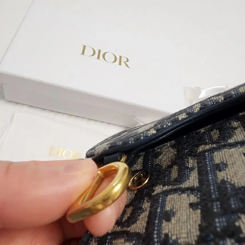 [BUNJANG] Dior Oblique Saddle Card Wallet / (정품)디올 오블리크 카드지갑