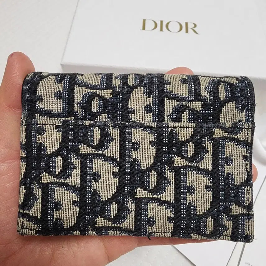 [BUNJANG] Dior Oblique Saddle Card Wallet / (정품)디올 오블리크 카드지갑