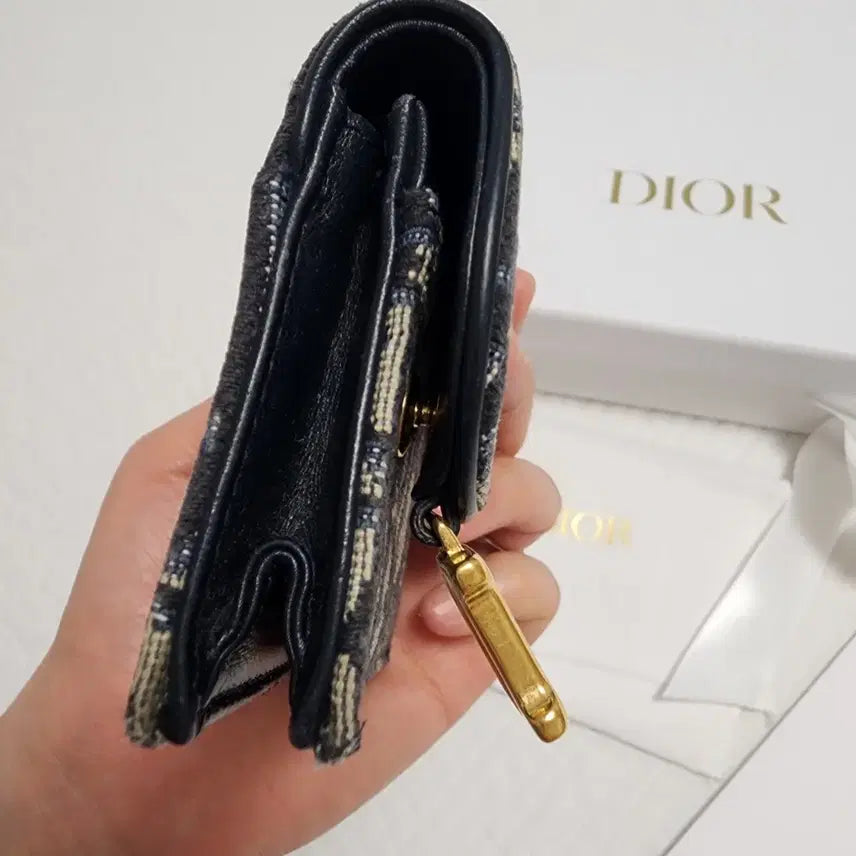 [BUNJANG] Dior Oblique Saddle Card Wallet / (정품)디올 오블리크 카드지갑