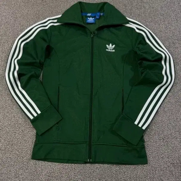 [BUNJANG] Adidas 3-Stripes Track Top Deep Green Jersey / 아디다스 삼선 트랙탑 딥그린 초록 져지90