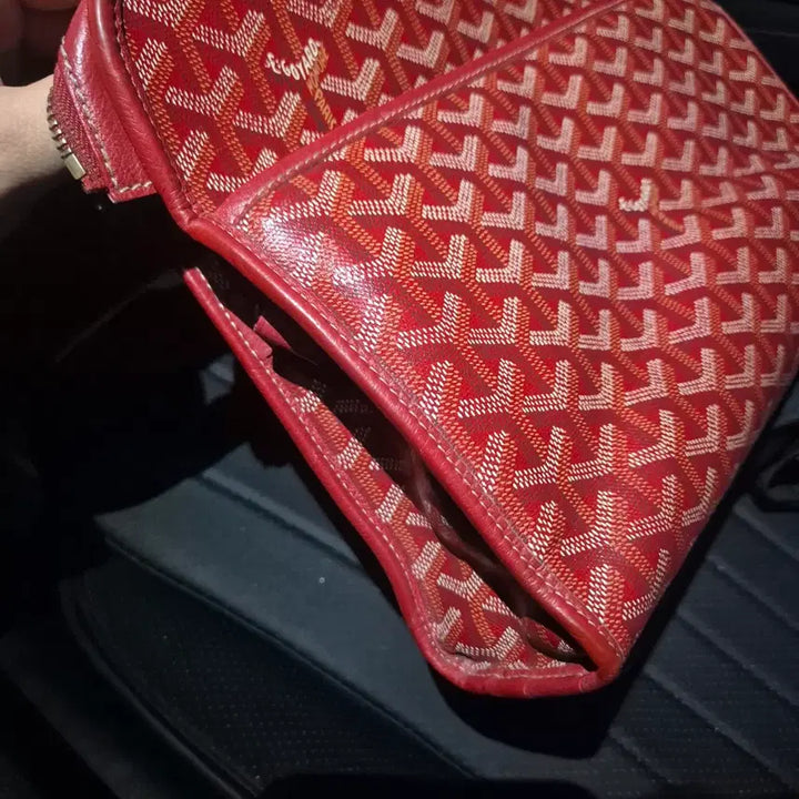 [BUNJANG] Goyard Jouvence GM Red Clutch with Keyring / 고야드 쥬방스 GM 레드