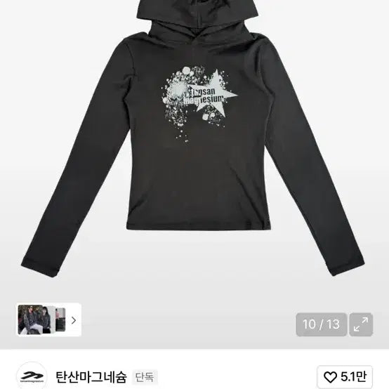 [BUNJANG] Star Hoodie Long Sleeve / 탄산마그네슘 스타 후디 롱슬리브