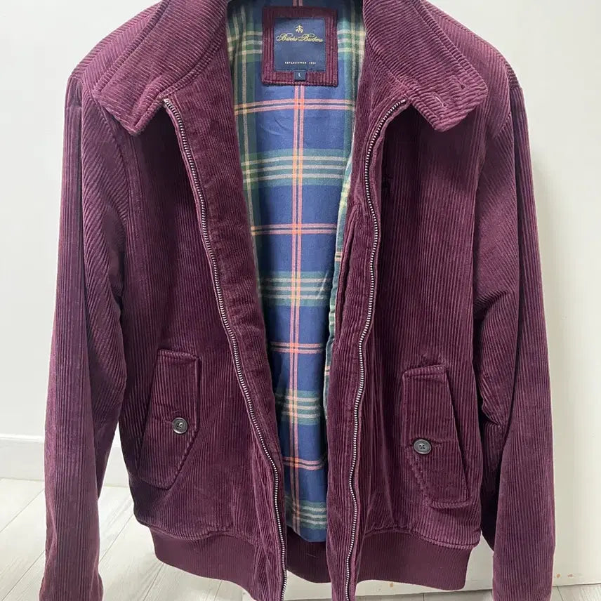 [BUNJANG] Brooks Brothers Corduroy Burgundy Jacket L / 브룩스브라더스 코듀로이 버건디 자켓 L