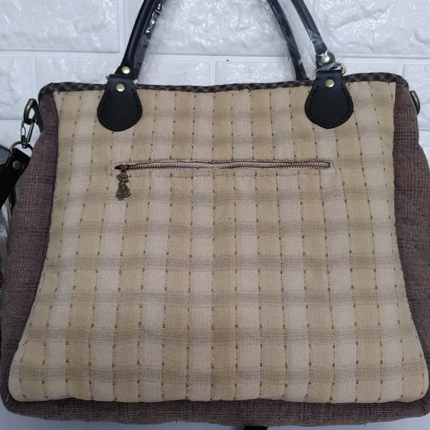 [BUNJANG] Handmade Quilted Tote Bag / 퀼트핸드메이드  큰 가방