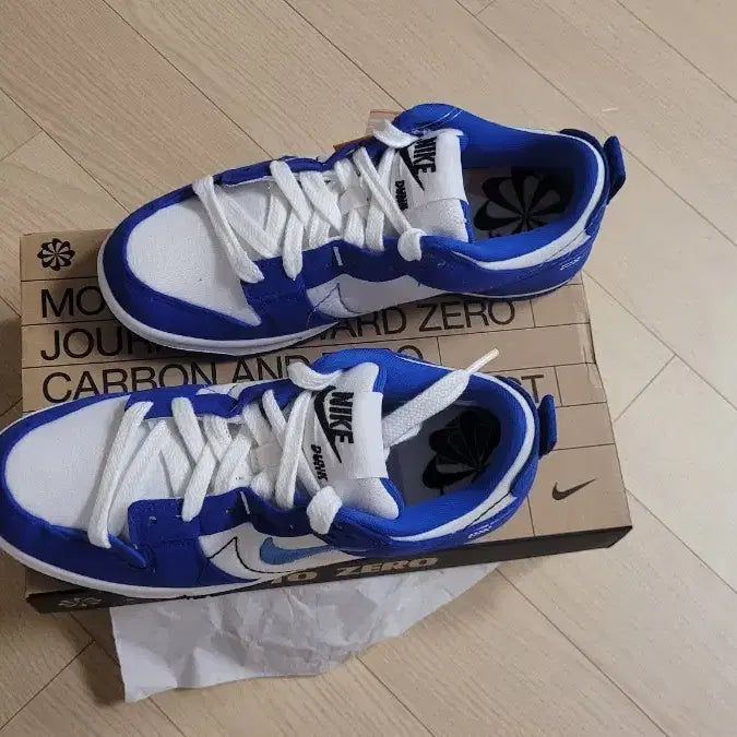 [BUNJANG] Nike Dunk Low Disrupt 2 White &amp; University Blue / 국내 매장판 나이키 덩크 로우 디스럽트 2