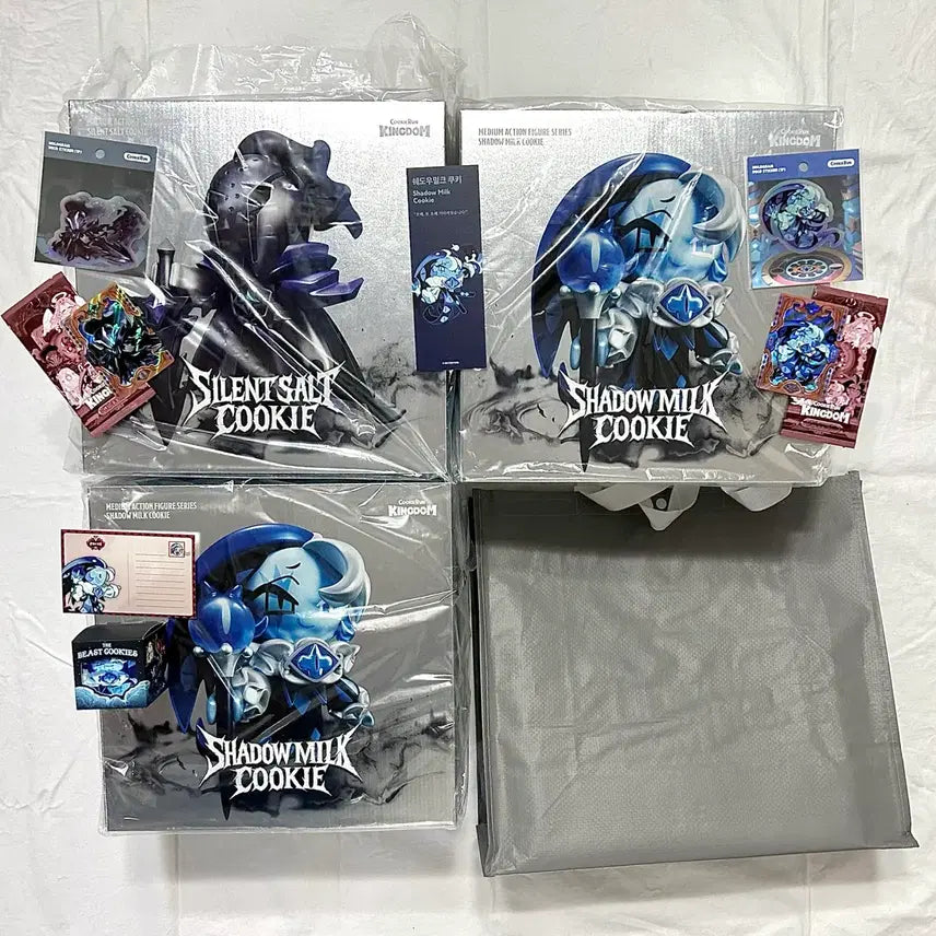 [BUNJANG] Cookie Run 5th Anniversary Metallic Figure Bundle Set / (일괄) 쿠키런 5주년 메탈릭 피규어 사일런트솔트 쉐도우밀크 덤 많음
