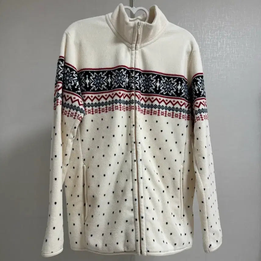 [BUNJANG] Uniqlo Dot Pattern Fleece Jacket / 유니클로 도트 패턴 플리스