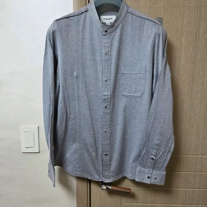 [BUNJANG] Wooyoungmi Solid Homme Band Collar Shirt / 우영미 솔리드옴므 셔츠 95