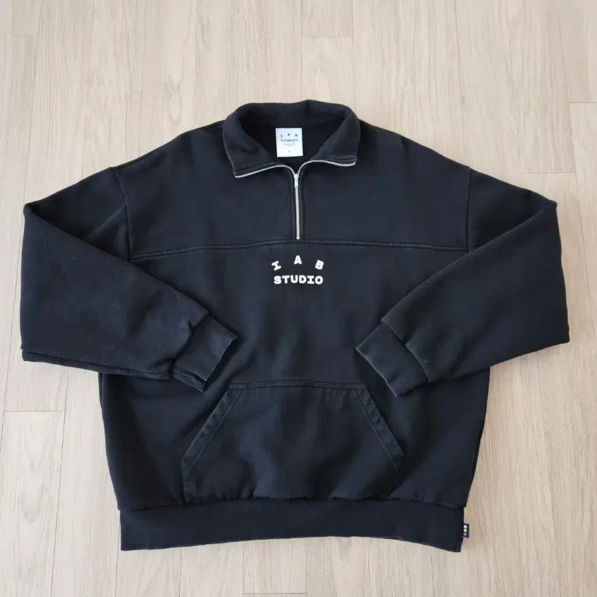 [BUNJANG] IAB Studio Half Zip-Up Black L / 아이앱스튜디오 하프 집업 블랙 L