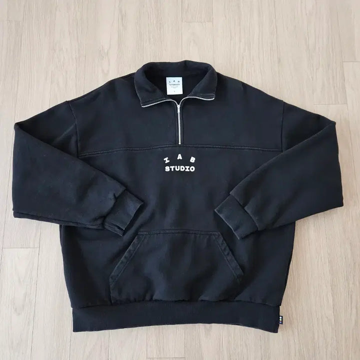 [BUNJANG] IAB Studio Half Zip-Up Black L / 아이앱스튜디오 하프 집업 블랙 L