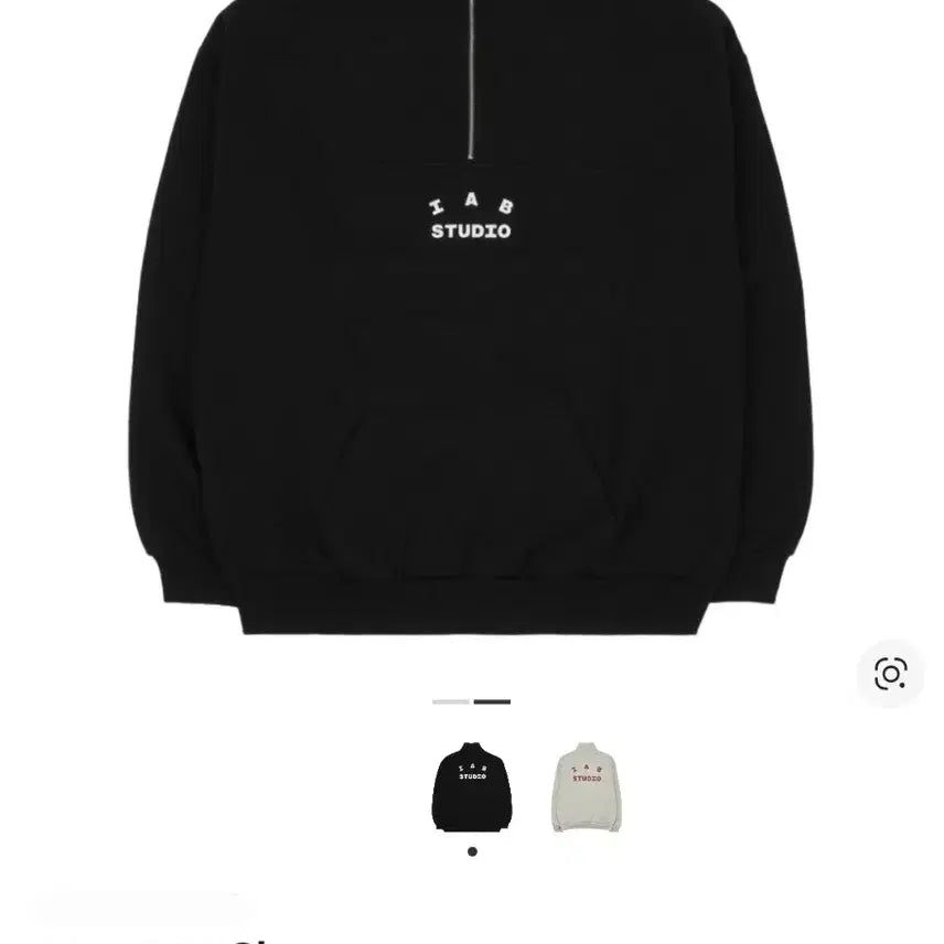 [BUNJANG] IAB Studio Half Zip-Up Black L / 아이앱스튜디오 하프 집업 블랙 L