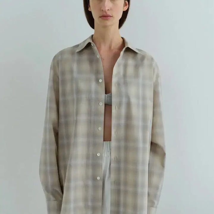 [BUNJANG] AUB Our Checkered Pattern Shirt / 아우브아워 셔츠