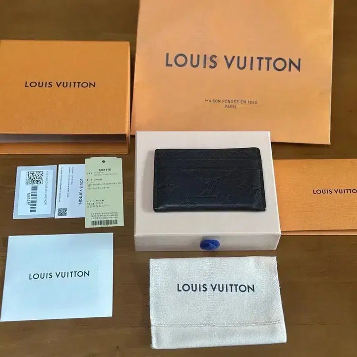 [BUNJANG] Louis Vuitton Monogram Eclipse Card Holder M81415 / [S급/정품]루이비통 모노그램 이클립스 카드지갑M81415(거의새상품)