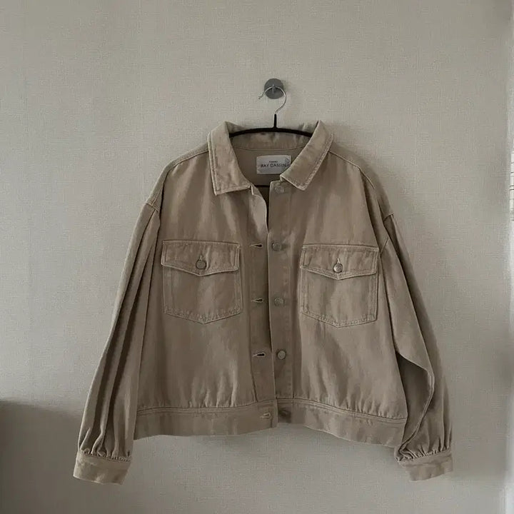 [BUNJANG] Vintage Light Beige Denim Jacket / 빈티지 연베이지 데님 자켓