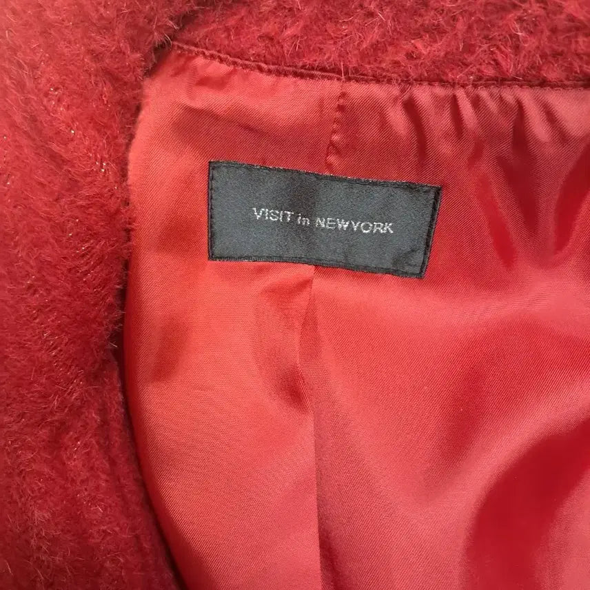 [BUNJANG] VOST N NEWYORK Red Wool Coat / VOST N NEWYORK 레드 모직 코트
