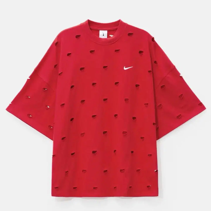 [BUNJANG] Nike x Jacquemus Swoosh T-shirt Red / [L] 나이키 x 자크뮈스 스우시 티셔츠 레드