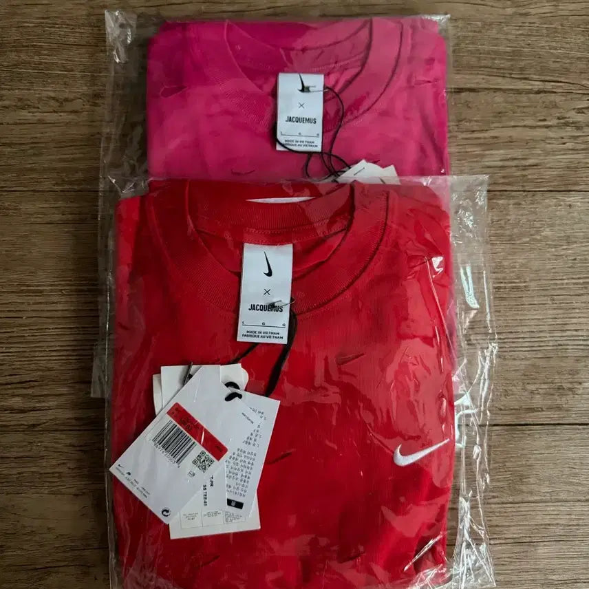 [BUNJANG] Nike x Jacquemus Swoosh T-shirt Red / [L] 나이키 x 자크뮈스 스우시 티셔츠 레드
