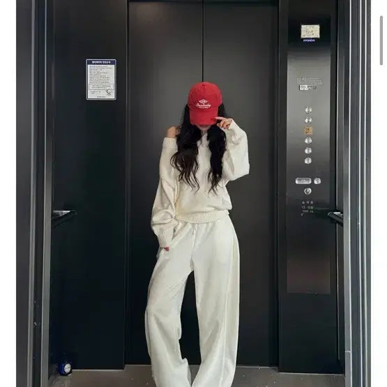 [BUNJANG] Monday Off POB Pintuck Snap Wide Pants / 먼데이오프 포비 핀턱 스냅 와이드 팬츠