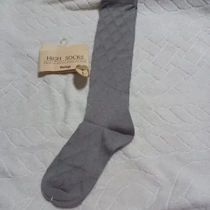 [BUNJANG] Japanese Honeys Diamond Pattern and Gray Knee Socks / 일본 니삭스
