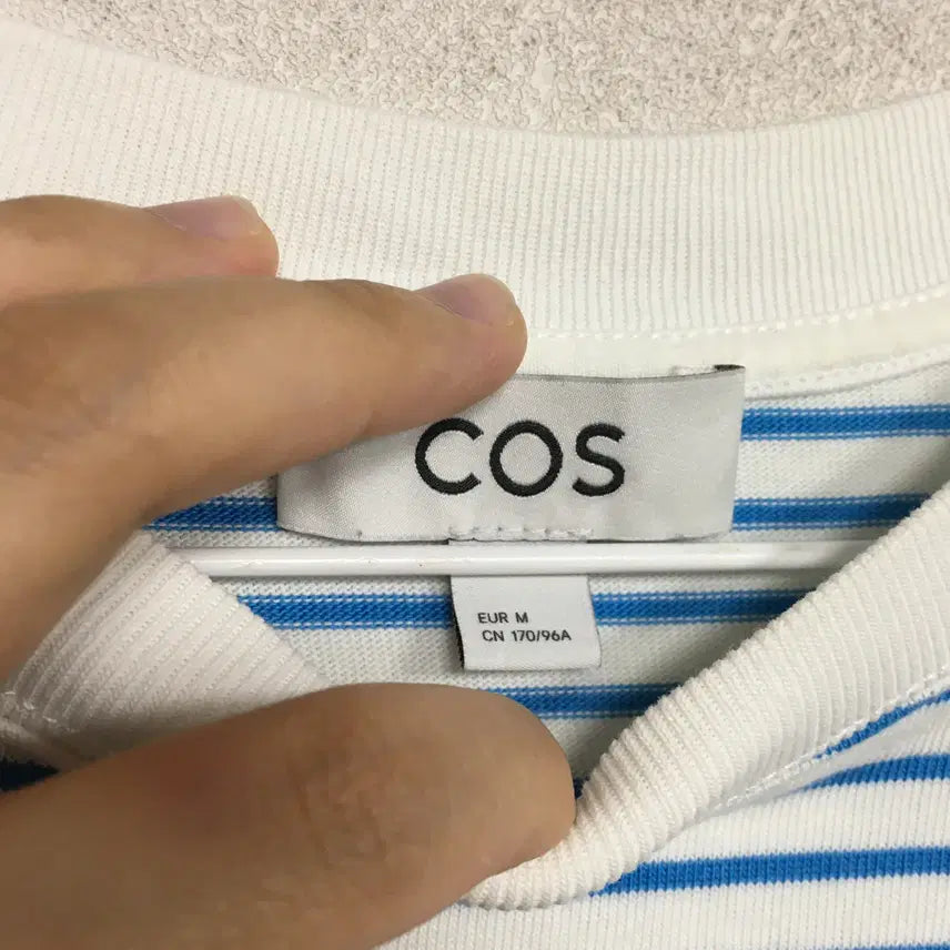 [SOLD OUT] COS 코스 클린컷 스트라이프 반팔 티셔츠 M