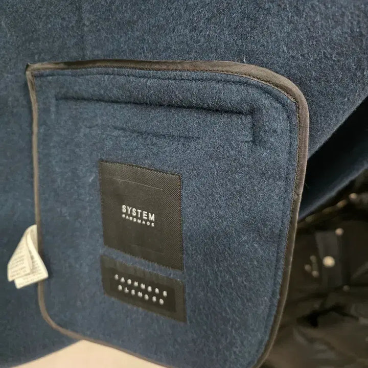 [BUNJANG] System Cashmere Blend Coat Navy / 시스템 캐시미어 블렌드 코트