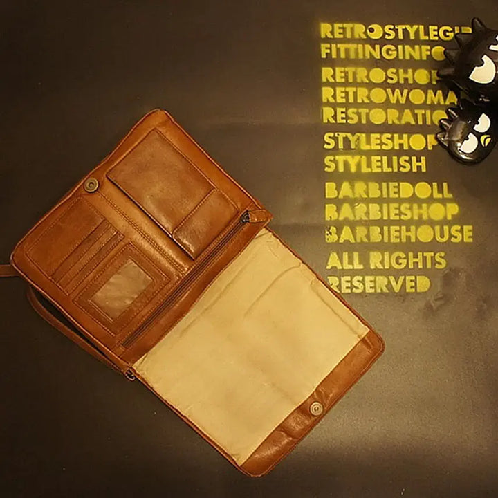 [BUNJANG] Vintage Leather Boston Bag / 7059 가죽 서류가방  보스턴백 가죽가방 빈티지가방 여성가방 남자백