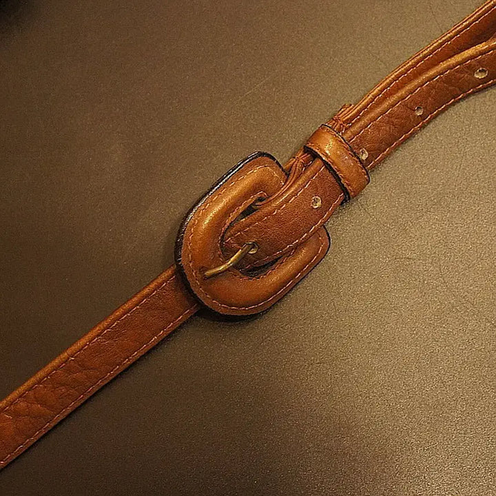 [BUNJANG] Vintage Leather Boston Bag / 7059 가죽 서류가방  보스턴백 가죽가방 빈티지가방 여성가방 남자백