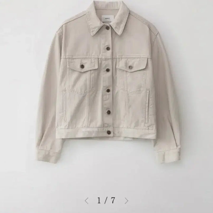 [BUNJANG] NOmellet Vetiver Denim Trucker Jacket / 노멜렛 Vetiver denim trucker - 더스티크림 1사이즈