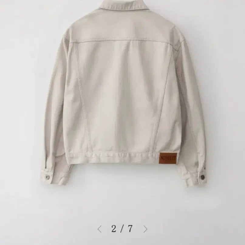 [SOLD OUT] 노멜렛 Vetiver denim trucker - 더스티크림 1사이즈