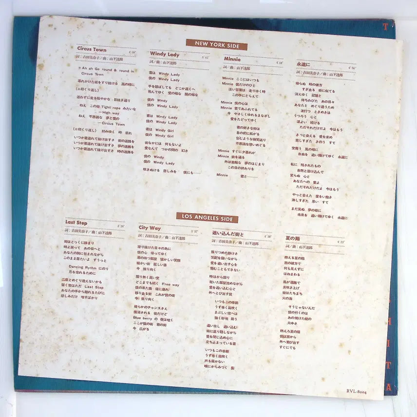 [BUNJANG] Tatsuro Yamashita Circus Town 1976 LP / Tatsuro Yamashita Circus Town 일본 1976 LP