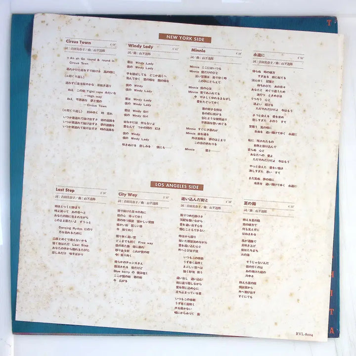 [BUNJANG] Tatsuro Yamashita Circus Town 1976 LP / Tatsuro Yamashita Circus Town 일본 1976 LP