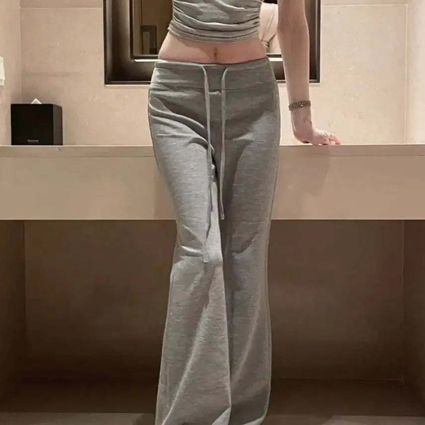 [BUNJANG] Belle Marie Cotton Spandex Training Pants / 벨르마리 면스판 트레이닝 팬츠