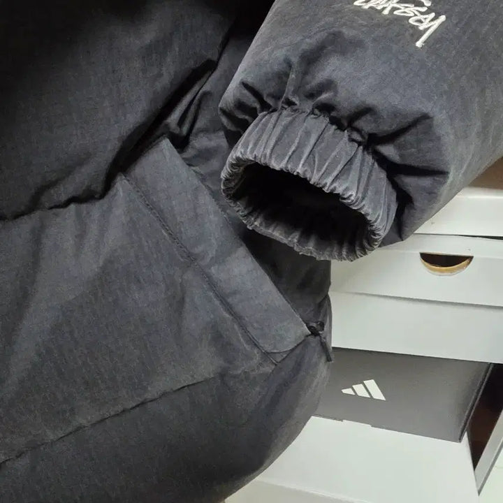 [BUNJANG] Stussy Ripstop Down Puffer Jacket Black L / 스투시 립스탑 다운 푸퍼 자켓 블랙 패딩 L