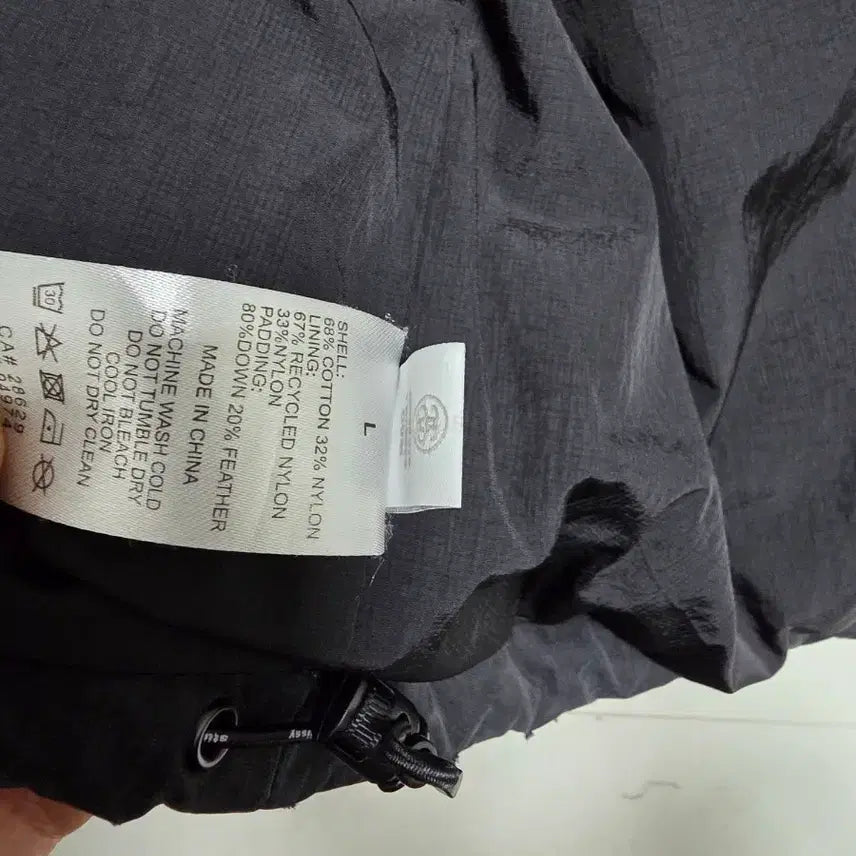 [BUNJANG] Stussy Ripstop Down Puffer Jacket Black L / 스투시 립스탑 다운 푸퍼 자켓 블랙 패딩 L