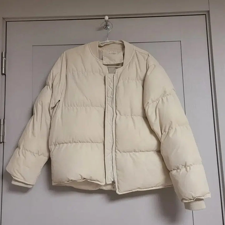 [BUNJANG] Ivory Down Padded Jacket / 아이보리 솜털 패딩