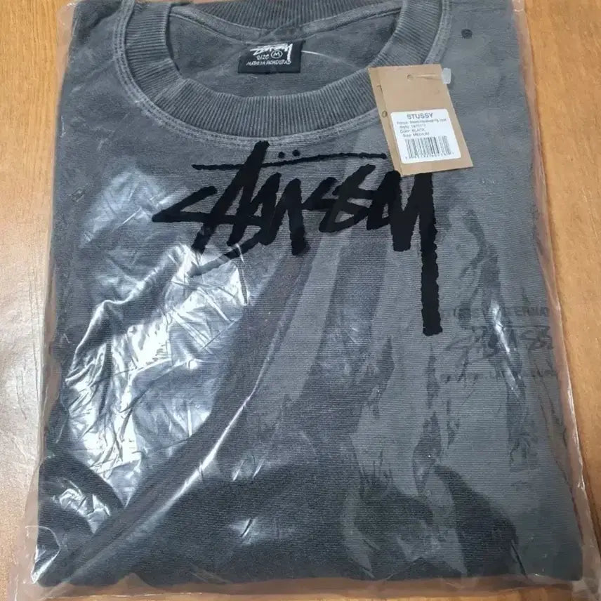 [BUNJANG] Stussy Pigment Oversized Sweatshirt / ** stussy ** 피그먼트 봄가을맨투맨 오버핏 블랙/퍼플/차콜