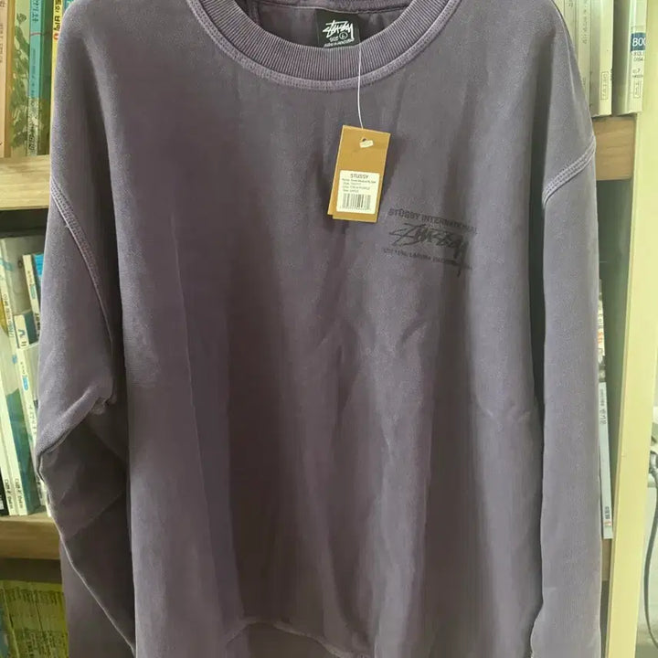 [BUNJANG] Stussy Pigment Oversized Sweatshirt / ** stussy ** 피그먼트 봄가을맨투맨 오버핏 블랙/퍼플/차콜