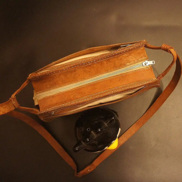 [BUNJANG] Vintage Leather Shoulder Bag / 7062 숄더백 크로스백 가죽백 가죽가방 빈티지가방 여성가방 남자백