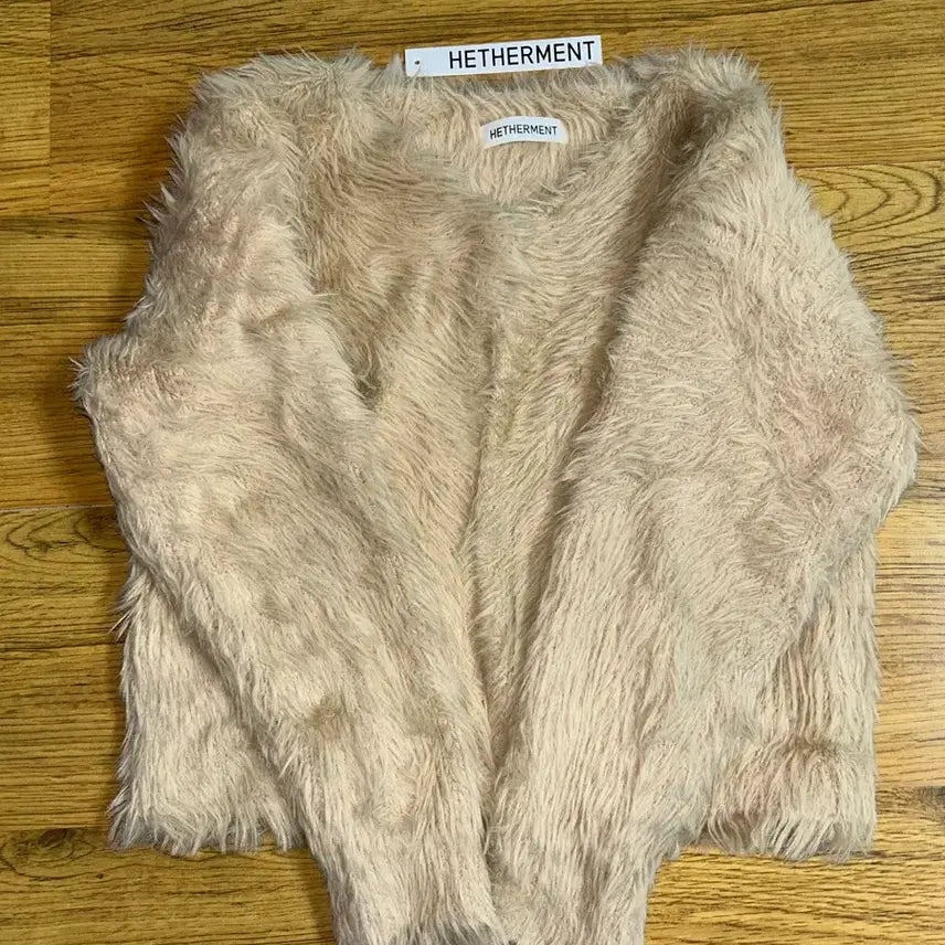 [BUNJANG] Headerment Teddy Cardigan Camel / 헤더먼트 테디 가디건 카멜