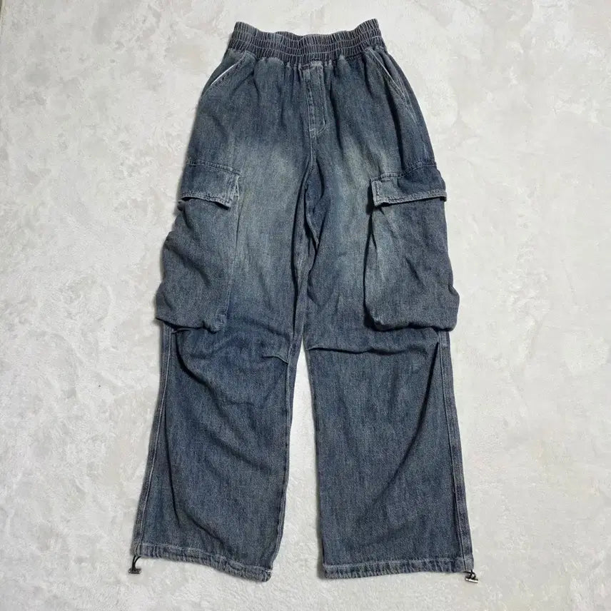 [BUNJANG] The Cross Denim Cargo Pants / (M)더크로스 데님 카고팬츠