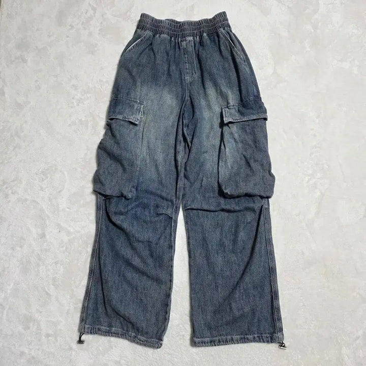 [BUNJANG] The Cross Denim Cargo Pants / (M)더크로스 데님 카고팬츠