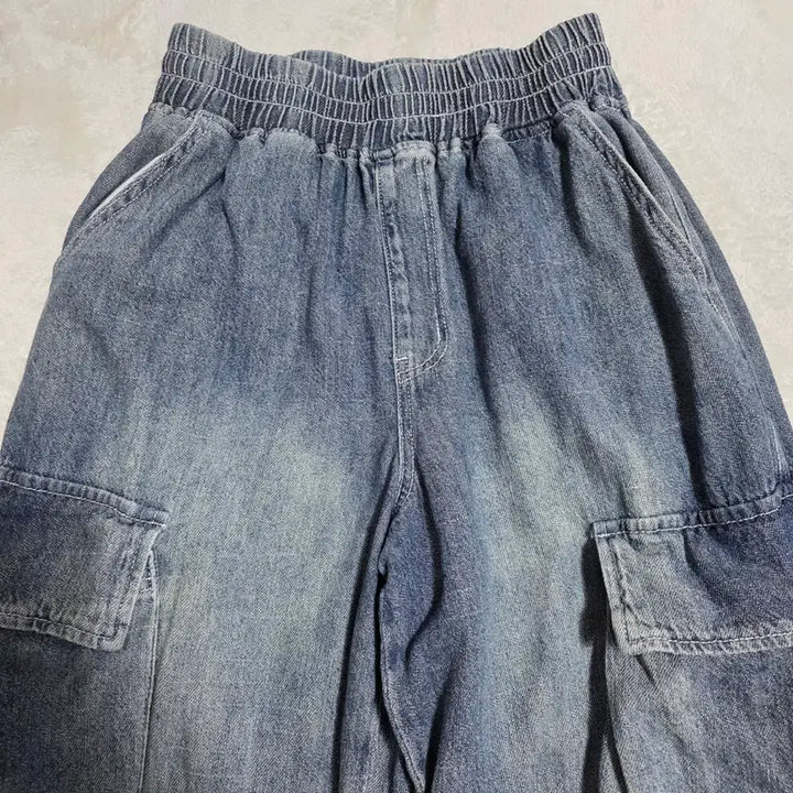 [BUNJANG] The Cross Denim Cargo Pants / (M)더크로스 데님 카고팬츠