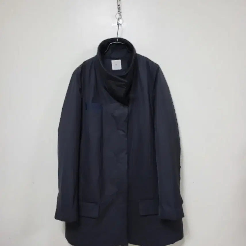 [BUNJANG] KUHO Navy High-Neck Coat / 구호 네이비 하이넥  코트.260227