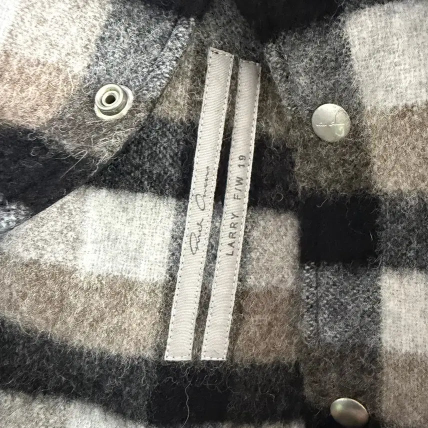 [BUNJANG] Rick Owens Wool Flannel Overshirt / [48] 릭오웬스 울 플란넬 오버셔츠