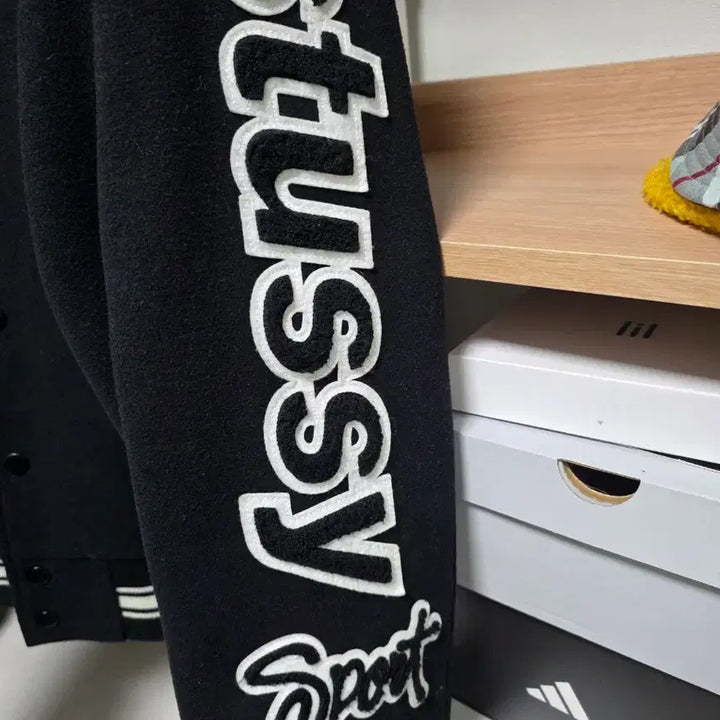 [BUNJANG] Stussy Varsity Jacket XL / 스투시 컴피티션 바시티 자켓 블랙 XL