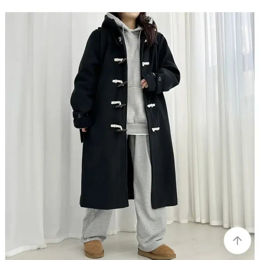 [BUNJANG] Long Hooded Duffle Coat / 떡볶이 롱후드 코트 판매합니다